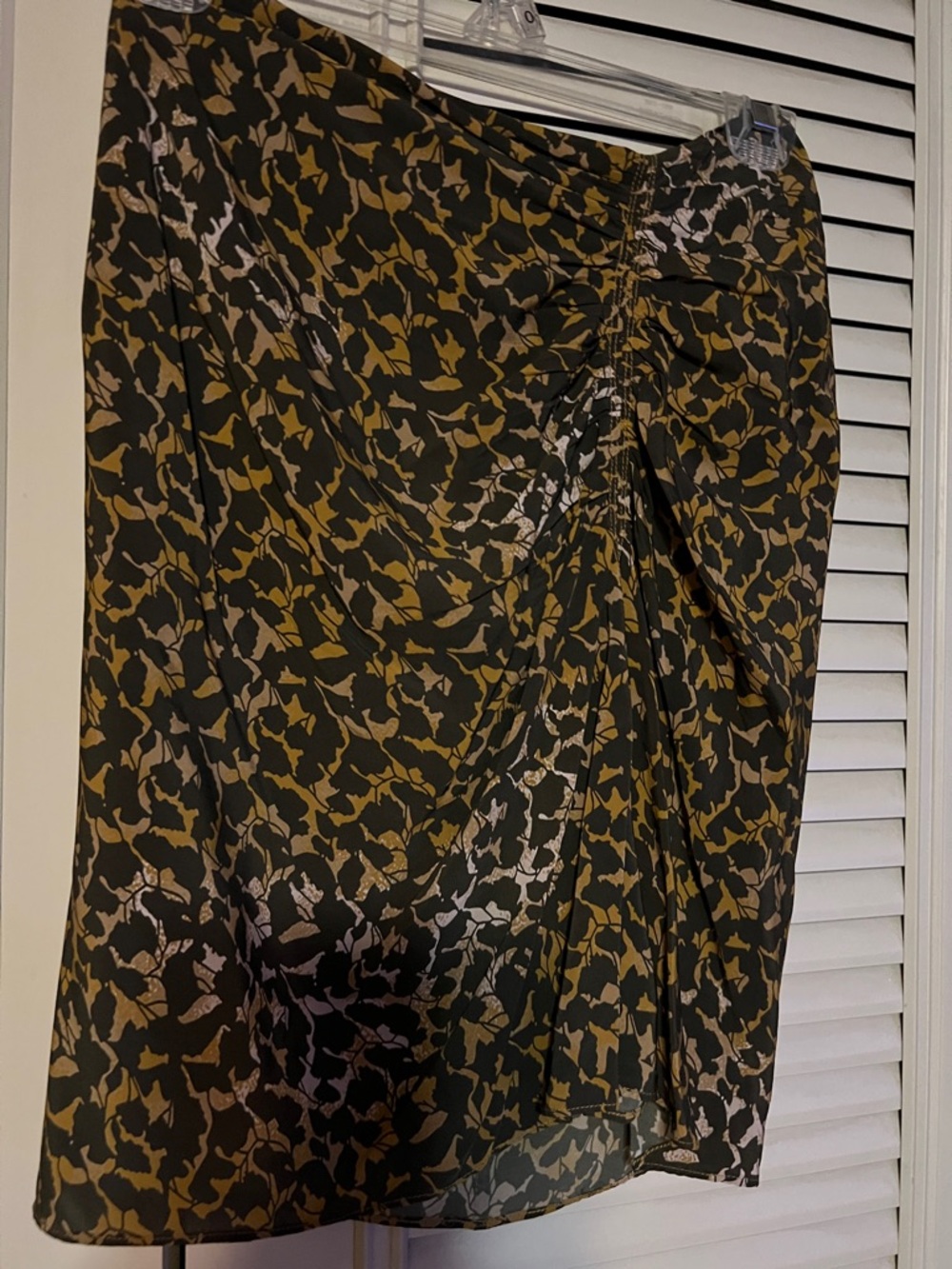 Isabel Marant draped Animal Print Midi Skirt -